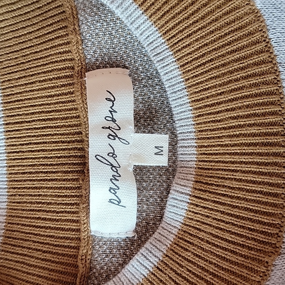 Roolee Pando Grove Golden colorblock sweater/ M. - Picture 4 of 9